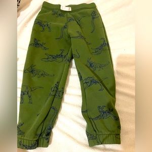 Carters Toddler size 4t green dinosaur sweatpants